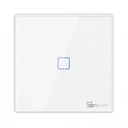 SONOFF smart διακόπτης T2EU1C-RF 433MHz, αφής, μονός, λευκός