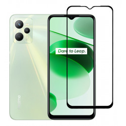 POWERTECH tempered glass 5D TGC-0579, Realme C35, full glue, μαύρο