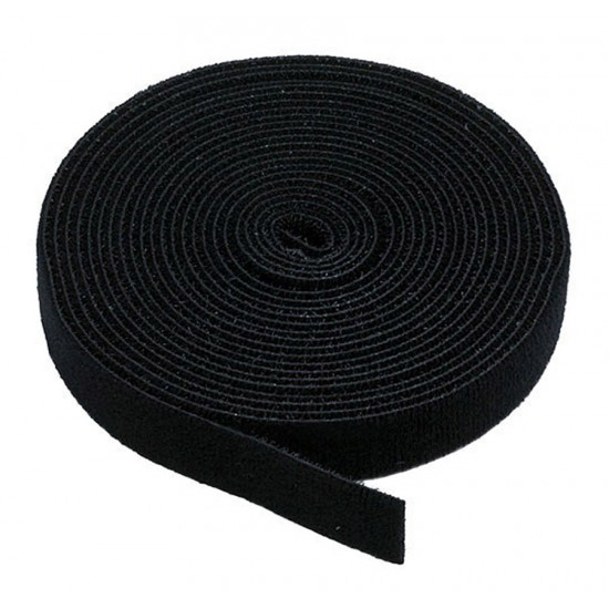 POWERTECH ταινία τύπου velcro TIES-002, πολλαπλών χρήσεων, 13mm, 3m, μαύρη