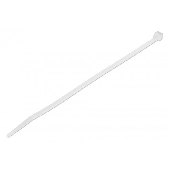 POWERTECH δεματικά καλωδίων TIES-061, 400x7.5mm, λευκά, 100τμχ