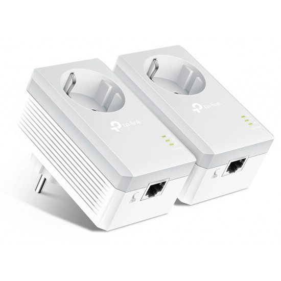TP-LINK AV600 Passthrough Powerline Starter Kit TL-PA4010P, Ver. 4.0