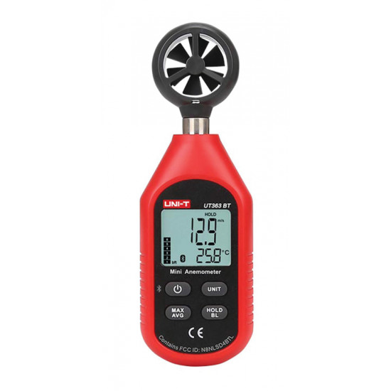UNI-T ψηφιακό ανεμόμετρο UT363BT, 0-30m/s, Bluetooth