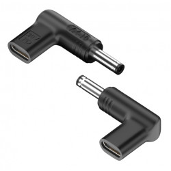 POWERTECH αντάπτορας τροφοδοσίας laptop YX-10, USB-C σε Dell 4.5x3mm, μαύρος
