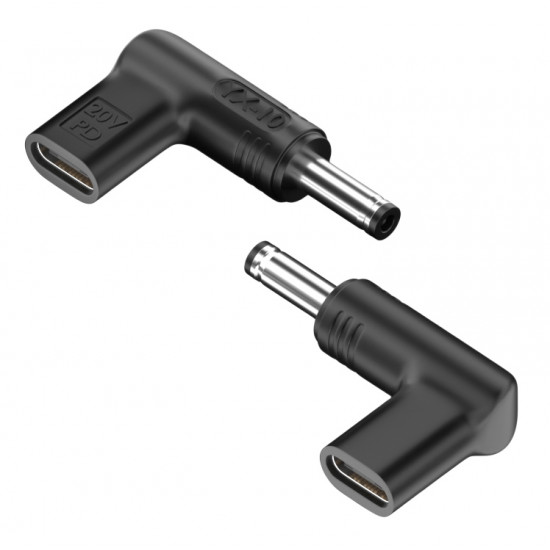 POWERTECH αντάπτορας τροφοδοσίας laptop YX-10, USB-C σε Dell 4.5x3mm, μαύρος