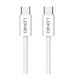 LDNIO καλώδιο USB-C iP-902c, 65W, 480Mbps, 2m, λευκό