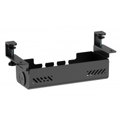 BRATECK cable management γραφείου CC11-22-1, μεταλλικό, 494x167x196mm, μαύρο