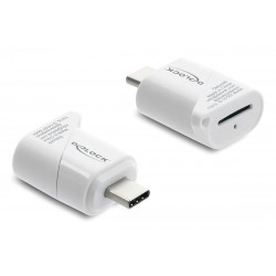 DELOCK card reader 91427 για micro SD, USB-C σύνδεση, 5Gbps, λευκό