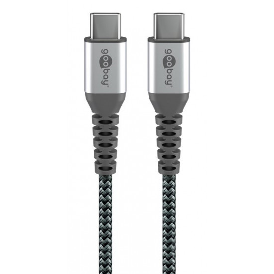 GOOBAY καλώδιο USB-C 49303, 60W, 480Mbps, 2m, μαύρο