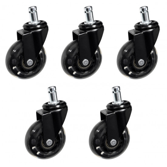 POWERTECH σετ ανταλλακτικά ροδάκια για PT-1633 καρέκλα γραφείου, 5τμχ