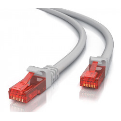 POWERTECH καλώδιο δικτύου CAB-N215, Cat 6 U/UTP, CCA 24AWG, 0.25m, γκρι