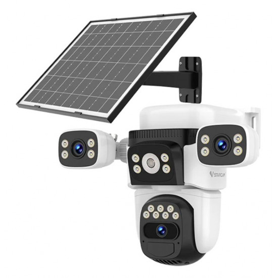VSTARCAM smart ηλιακή κάμερα BG621SR, triple lens, 2MP, 4G, SD, PTZ, IP66