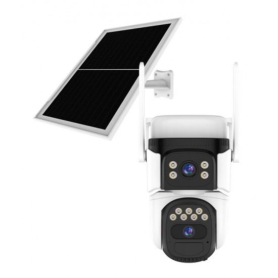 VSTARCAM smart ηλιακή κάμερα CB621DR, dual lens, 3MP, WiFi, SD, PTZ, IP66