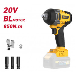 DELI κρουστικό μπουλονόκλειδο μπαταρίας DC234Z, Brushless, 20V, 850N.m, 1/2