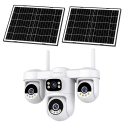 VSTARCAM smart ηλιακή κάμερα AG623FR, four-lens, 3MP, 4G, SD, PTZ, IP66