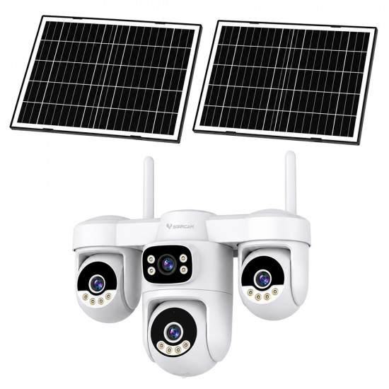 VSTARCAM smart ηλιακή κάμερα AG623FR, four-lens, 3MP, 4G, SD, PTZ, IP66