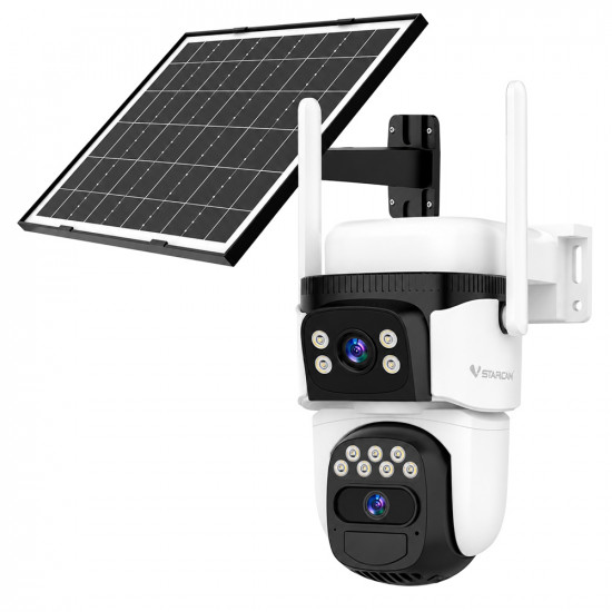 VSTARCAM smart ηλιακή κάμερα BG621DR, dual lens, 3MP, 4G, SD, PTZ, IP66