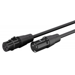 GOOBAY καλώδιο προέκτασης ήχου XLR 80029, 2m, μαύρο