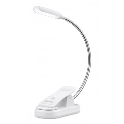 GLOCUSENT LED φακός διαβάσματος GLCSNTBL105W, επαναφορτιζόμενος, έως 45lm, λευκός