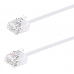 POWERTECH καλώδιο δικτύου CAB-N468, Cat 6A U/UTP, ultra slim, copper, 500MHz, 0.25m, λευκό