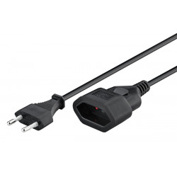 GOOBAY μπαλαντέζα προέκταση ρεύματος 50510, Europlug, 2x 0.75mm², 5m, μαύρη