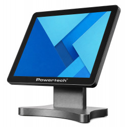 POWERTECH οθόνη αφής PT-1632, LCD, 15 1024x768p, HDMI/VGA, VESA 75x75mm, μαύρη