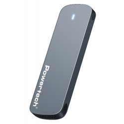 POWERTECH θήκη για M.2 SATA/NVMe SSD PT-1375, 10Gbps, γκρι