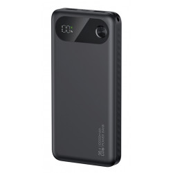 USAMS power bank CD249 με οθόνη, 3x θύρες εξόδου, 10000mAh, PD20W, μαύρο