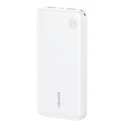 USAMS power bank CD253, 2x θύρες εξόδου, 10000mAh, 10W, λευκό