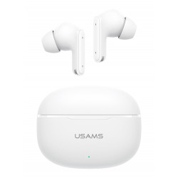 USAMS earphones με θήκη φόρτισης E05, True Wireless, BT 6.0, λευκό