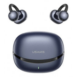 USAMS earphones με θήκη φόρτισης Echo R03, OWS, Φ11mm, 40/300mAh, μπλε
