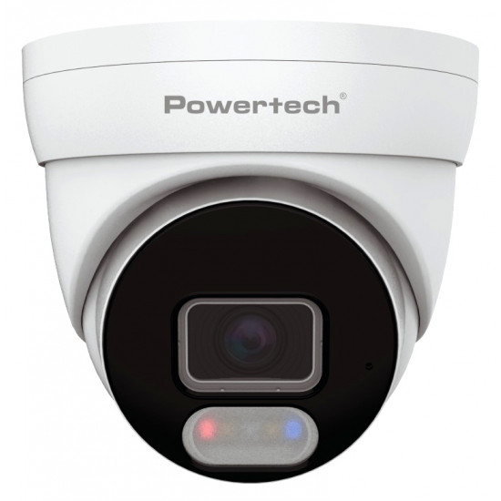 POWERTECH IP κάμερα PT-1593 με μικρόφωνο & Full Color λειτουργία, 8MP, 2.8mm, PoE, IP67