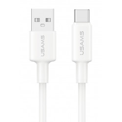 USAMS καλώδιο USB-C σε USB SJ761, 3A 18W, 480Mbps, 1m, λευκό