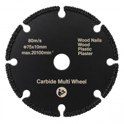 POWERTERCH δίσκος κοπής ξύλου PT-1649, 75mm, 20100rpm