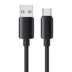 USAMS καλώδιο USB-C σε USB SJ786, σιλικόνης, 3A, 480Mbps, 1m, μαύρο