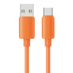USAMS καλώδιο USB-C σε USB SJ786, σιλικόνης, 3A, 480Mbps, 1m, πορτοκαλί
