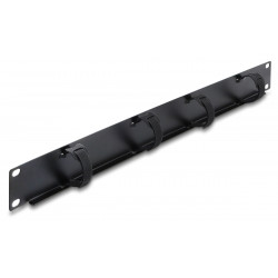 DELOCK cable management panel 91067 για rack 19, 1U, βάθος 44.2mm, μεταλλικό, μαύρο