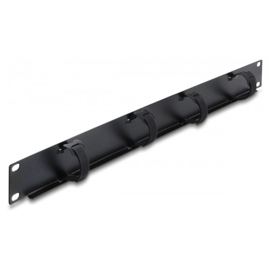 DELOCK cable management panel 91067 για rack 19, 1U, βάθος 44.2mm, μεταλλικό, μαύρο