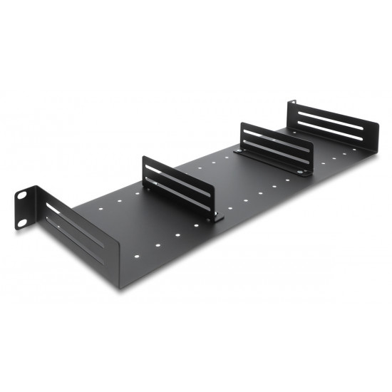 DELOCK ράφι για rack 19 91069, 1U, βάθος 154mm, μαύρο