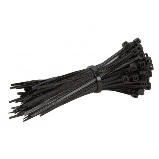 POWERTECH δεματικά καλωδίων TIES-017, 120x3mm, μαύρα, 100τμχ