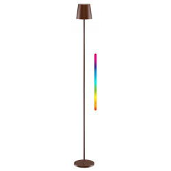 GOOBAY επιτραπέζιο φωτιστικό 76574, RGBW, dimmable, επαναφορτιζόμενο, έως 122.3cm ύψος, χάλκινο
