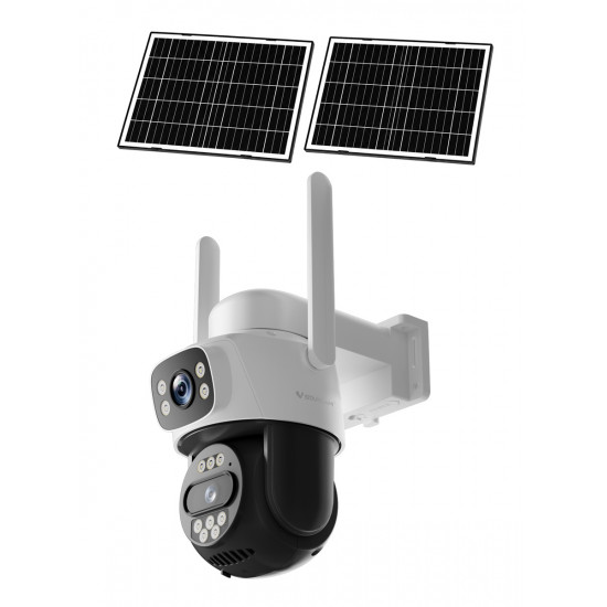 VSTARCAM smart ηλιακή κάμερα AG622DR, dual lens, 2MP, 4G, PTZ, SD, IP66