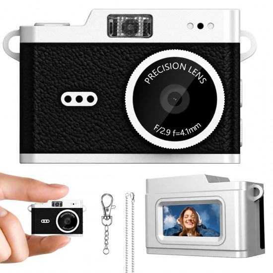 WOWKIDS μίνι ψηφιακή κάμερα X5 με 0.96 οθόνη, 2MP/1080p, μαύρη