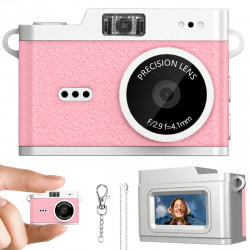 WOWKIDS μίνι ψηφιακή κάμερα X5 με 0.96 οθόνη, 2MP/1080p, ροζ