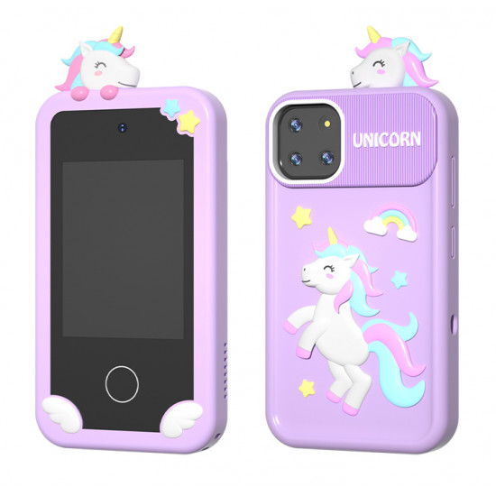 WOWKIDS παιδικό smartphone με κάμερα P1 Plus, 2.8 οθόνη αφής, μωβ