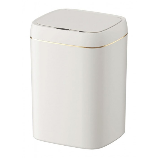 HOME USE κάδος απορριμμάτων HUH-0188 με φωτοκύτταρο, 13lt, λευκός