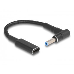 POWERTECH αντάπτορας τροφοδοσίας laptop CAB-UC075, USB-C σε HP 4.5x3.0mm, μαύρος