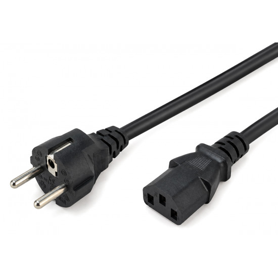 POWERTECH καλώδιο τροφοδοσίας CAB-P051, 3x 0.75mm², CCS, 1.5m, μαύρο
