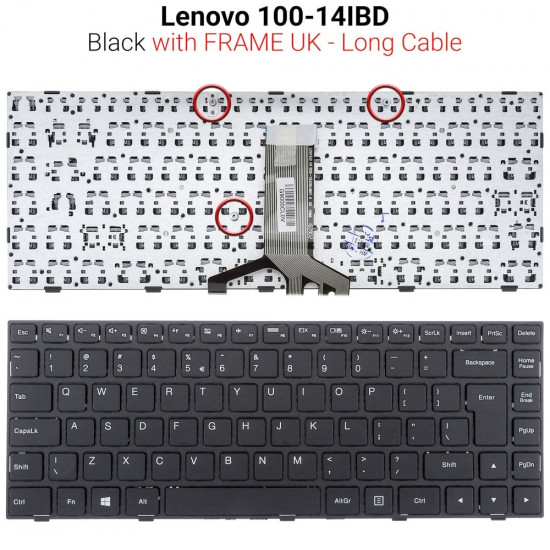 Πληκτρολόγιο Lenovo 100-14IBD Long Cable