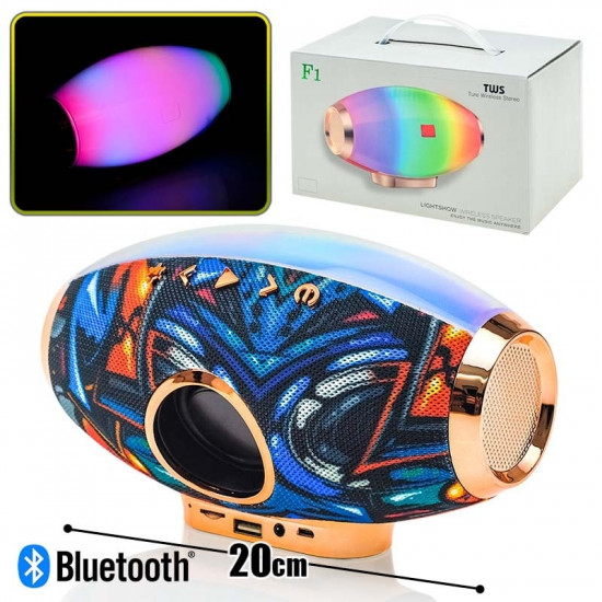Precious Gold HiFi Bluetooth True Stereo LED Fuzzy