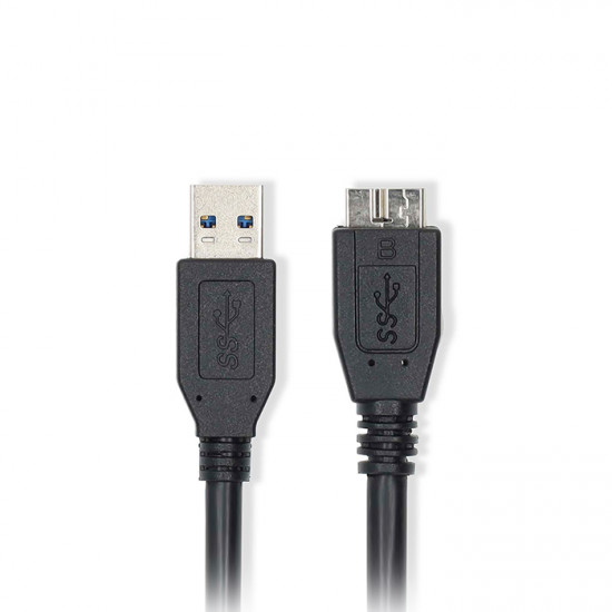 NEDIS CCGL61500BK05 Kαλώδιο USB 3.2 Gen 1x1 A αρσ. - USB Micro B αρσ., 0.50m, σε μαύρο χρώμα. - NEDIS